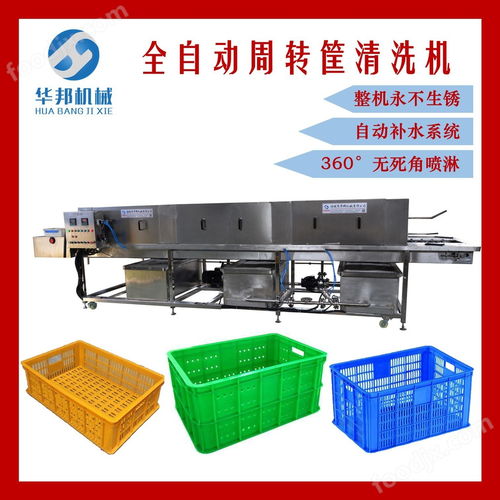 高压喷淋洗筐机 鸭产品周转箱清洗机 周转筐清洗机 提供视频